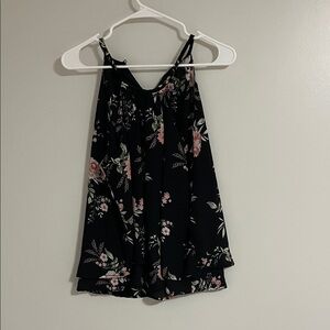 Stella Tweed Black Floral Tank Top